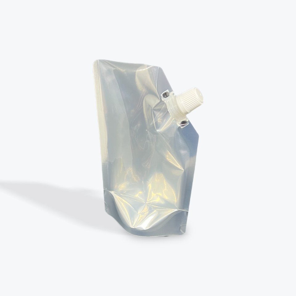 8-12oz Stand-Up Pouches for Liquids w/ Screw Cap - 500 pack - 4.7" x 7.25" x (1.35"+1.35")