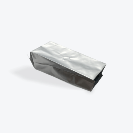 Silver Coffee Bag | With Valve - (16oz)