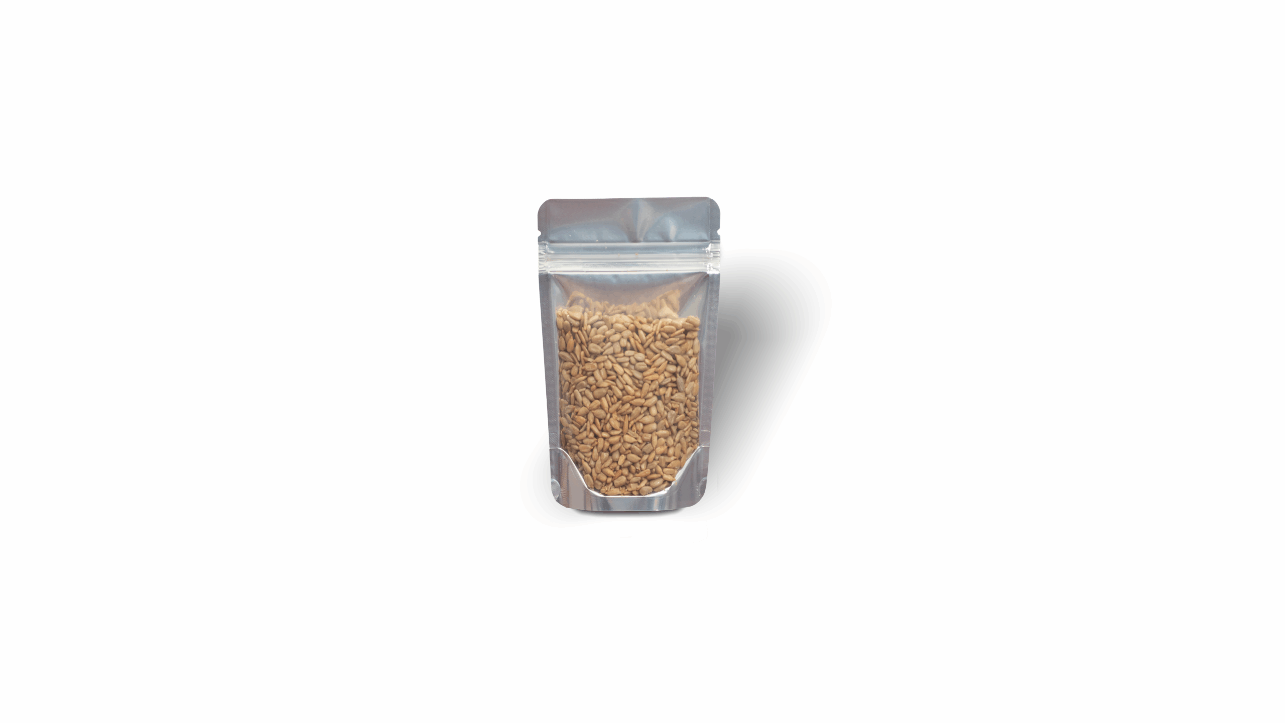 20 oz - 32 oz Stand Up Pouches - Silver/Clear - 1000 Pack - 7.25" x 11" x (1.85" + 1.85")