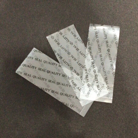 Printed Shrink Bands | Perforated (Red or Black on Clear)
