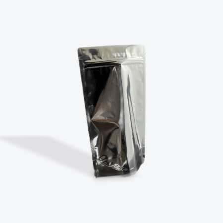 18 oz Silver Stand Up Pouches - Silver/Silver - 1000 Pack - 6" x 10" x (1.5" + 1.5")